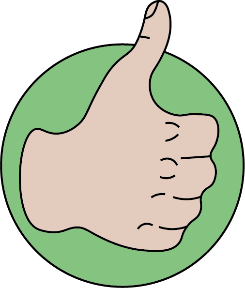 thumbs up green