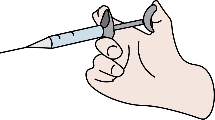 injection - hand