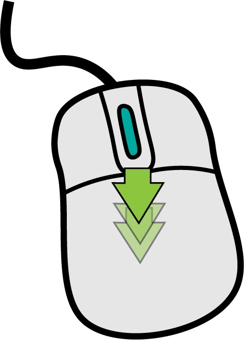 mouse - scroll down